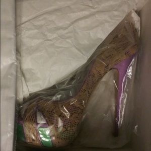 Casadei Peep toe Cork Pumps